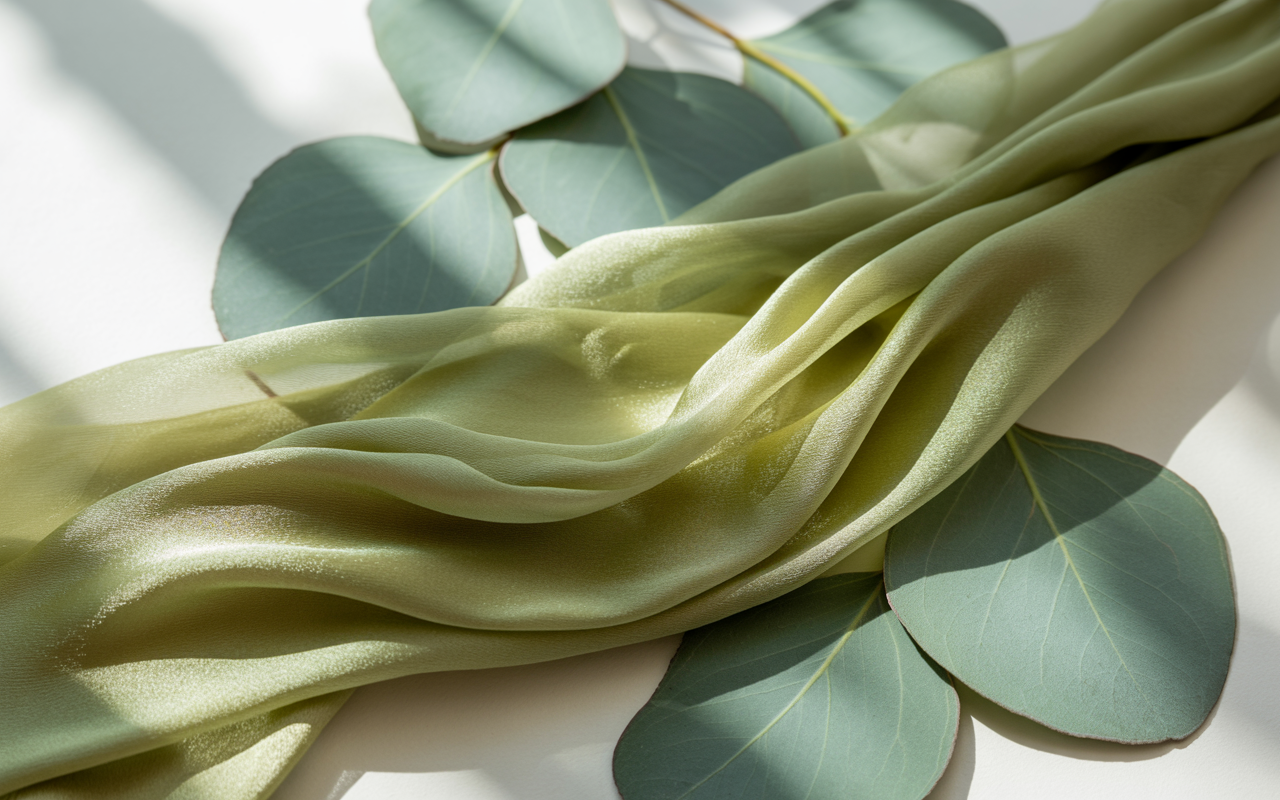 Eucalyptus‑Dyed Silk